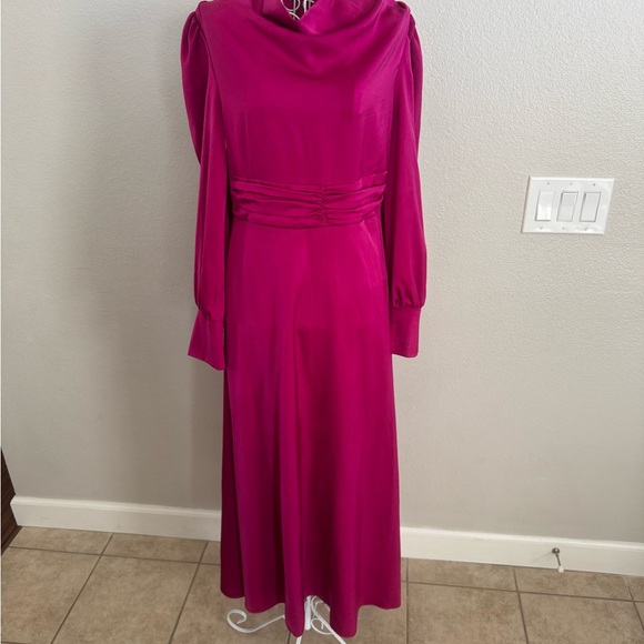 SHEIN Dresses & Skirts - Elegant Magenta Long Sleeve Dress